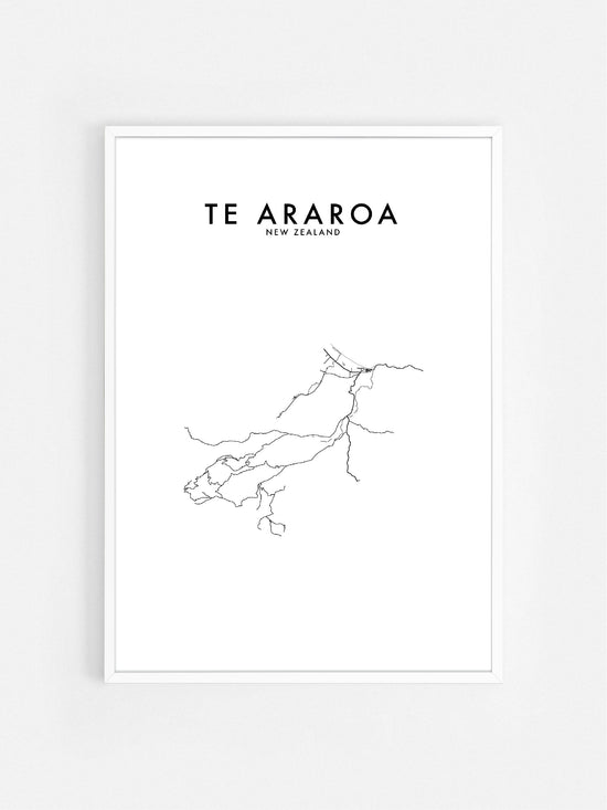 TE ARAROA, NZ HOMETOWN PRINT