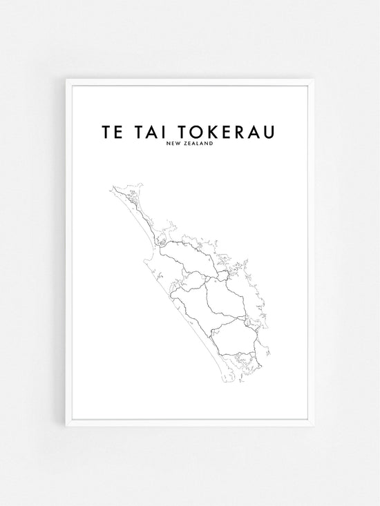 TE TAI TOKERAU, NZ HOMETOWN PRINT