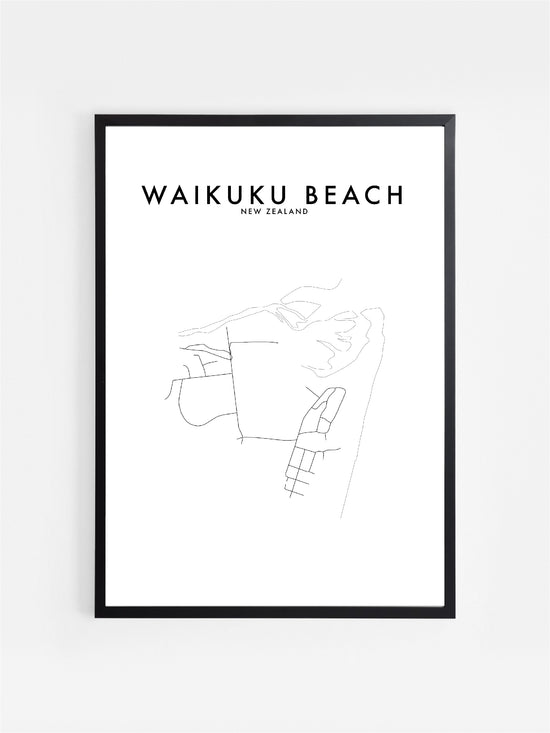 WAIKUKU BEACH, NZ HOMETOWN PRINT