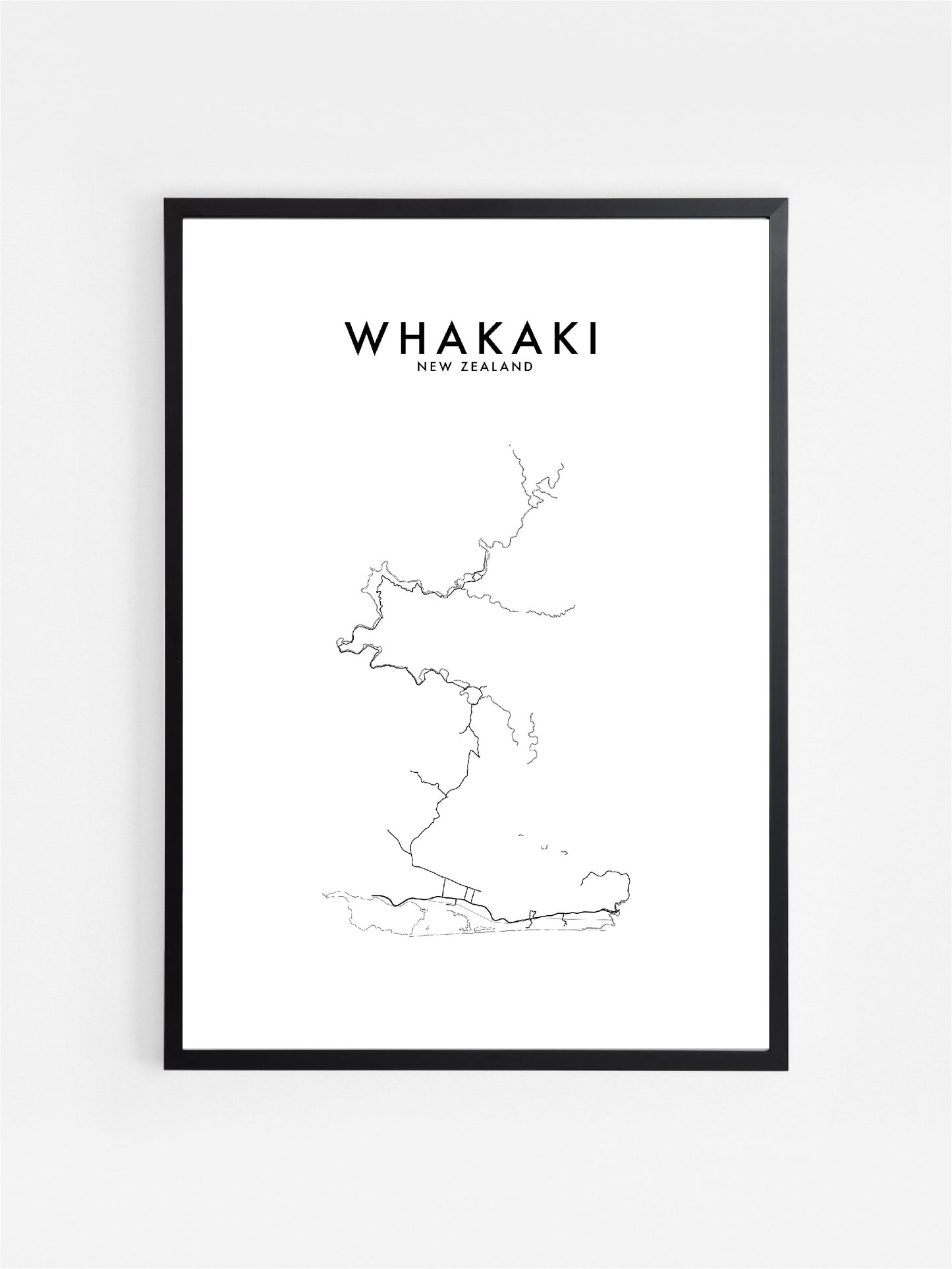 WHAKAKI, NZ HOMETOWN PRINT